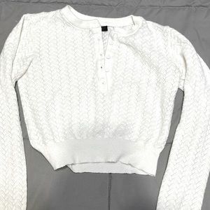 Forever 21 white cover sweater small!